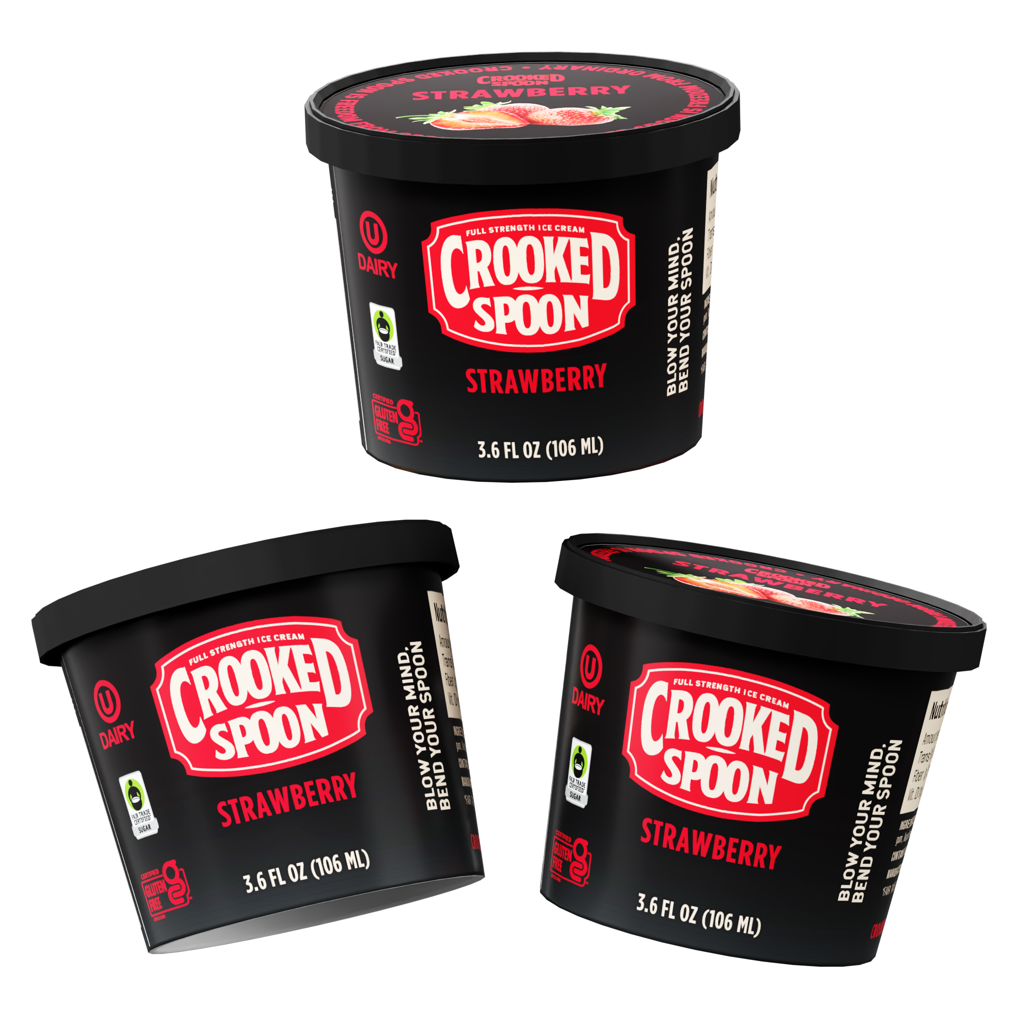 Strawberry - 3.6oz Pack (3 Count)